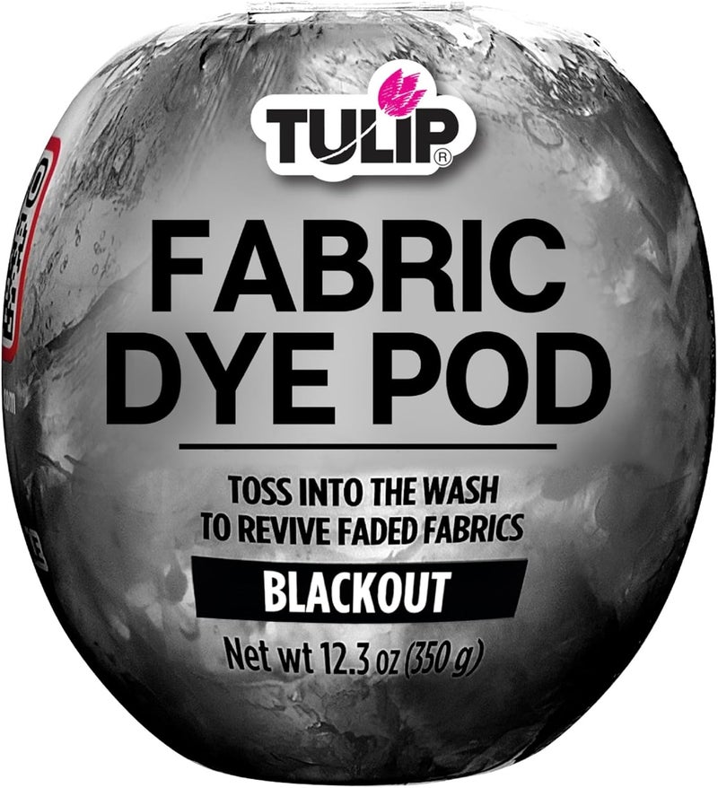Tulip Fabric Dye Pod Blackout (Black), Permanent Dye for Clothes and Fabric - Image 1